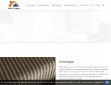 Tablet Screenshot of hertscarpets.com